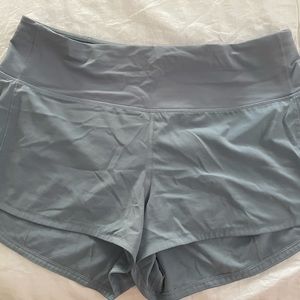 Lululemon Speed Up Short High Rise - Pale Blue/Gray